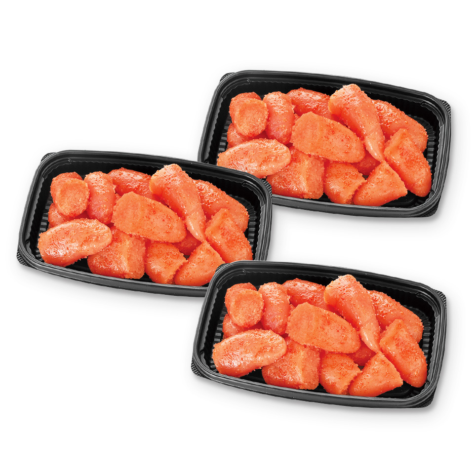 ［無着色］辛子明太子 徳用(切子) 300g×3個セット