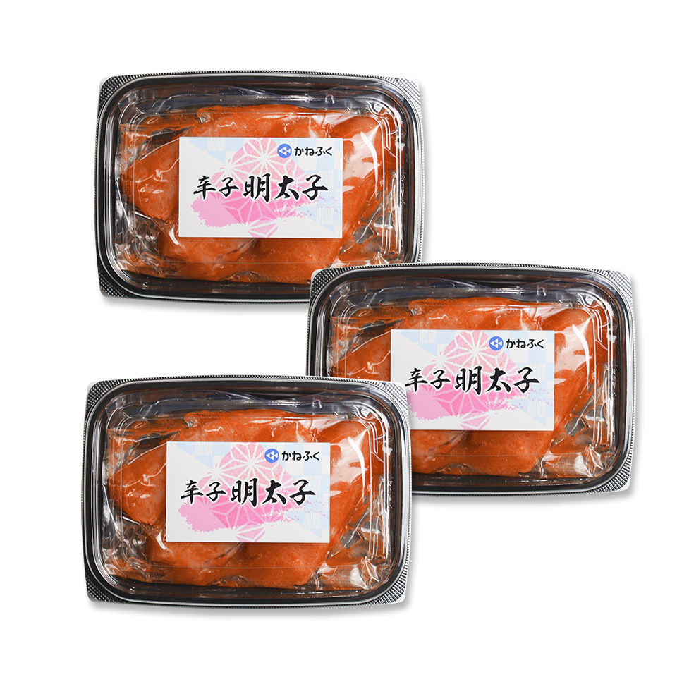 ［無着色］辛子明太子 (上切) 180g×3個セット