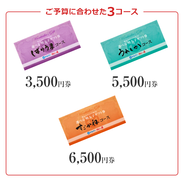 品番:0053 3,000円券 品番:0054 5,000円券