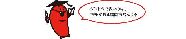 「明太子の地域別消費量」