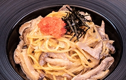 明太きのこクリームパスタ