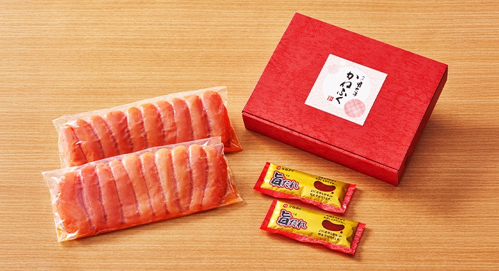 【無着色】辛子明太子一本物(L〜2Lサイズ)1kg/旨だれ2個付き