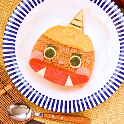 ふとっぱら明太で節分オニライス