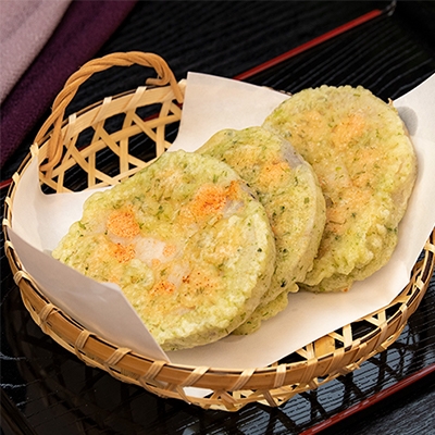 蓮根の明太磯辺揚げ