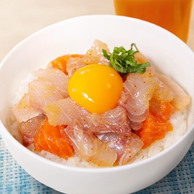 明太海鮮ユッケ丼